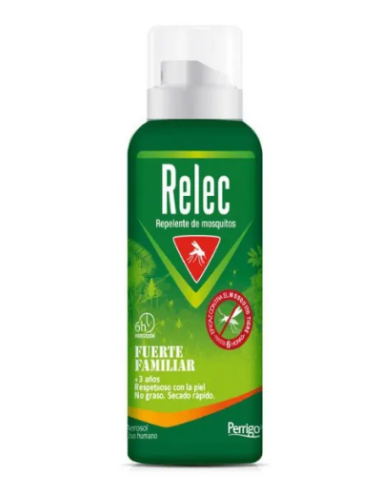 RELEC FUERTE FAMILIAR REPELENTE DE MOSQUITOS DE USO HUMANO 1 ENVASE 125 ML