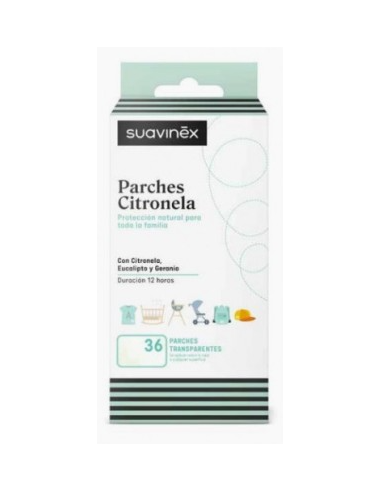 SUAVINEX PARCHES CON CITRONELLA  36 PARCHES