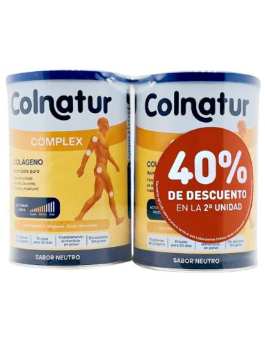COLNATUR COMPLEX  2 ENVASES 330 G SABOR NEUTRO PACK DESCUENTO DUPLO