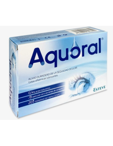 AQUORAL GOTAS OFTALMICAS LUBRICANTES  AC HIALURONICO MONOD