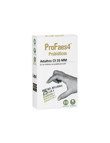 PROFAES4 PROBIOTICO ADULTOS  25 MM (MILMILLONES) 30 CAPSU