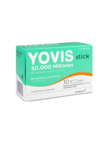 YOVIS  10 STICK BUCODISPERSABLES