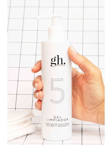 GH. GEL LIMPIADOR 5 250ML (CON ACIDO SUCCINICO INULINA Y MALAQUITA)