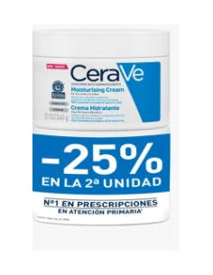DUPLO CREMA HIDRATANTE CERAVE -25% EN LA 2ª UNIDAD 2 X 340G
