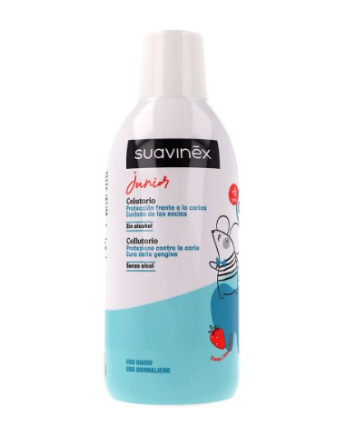 SUAVINEX ORAL JUNIOR COLUTORIO 1 ENVASE 500 ML SABOR FRESA