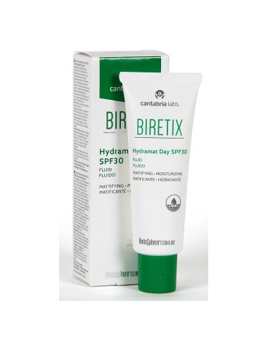 BIRETIX HYDRAMAT DAY SPF 30 FLUIDO MATIFICANTE HIDRATANTE  1