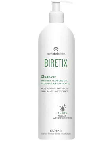 BIRETIX CLEANSER GEL LIMPIADOR PURIFICANTE 1 ENVASE 400 ML
