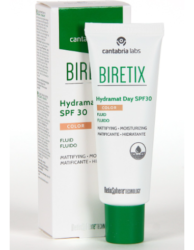 BIRETIX HYDRAMAT DAY SPF 30 FLUIDO CON COLOR 1 ENVASE 50 ML