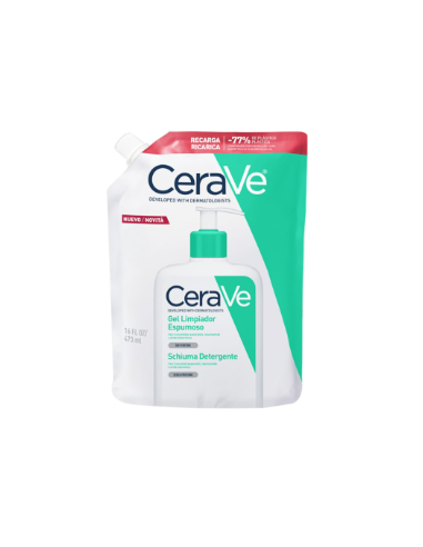 CERAVE LIMPIADOR ESPUMOSO 1 ENVASE 473 ML RECARGA