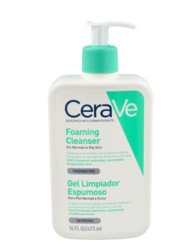 CERAVE GEL LIMPIADOR ESPUMOSO  1 ENVASE 473 ML