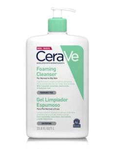 CERAVE GEL LIMPIADOR ESPUMOSO  1 ENVASE 1000 ML