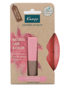 KNEIPP BALSAMO LABIAL CON COLOR NATURAL ROSE  1 ENVASE  3,5 G COL
