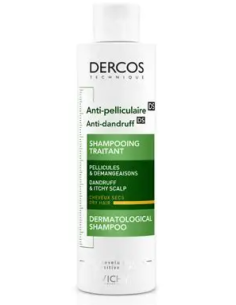 DERCOS TECHNIQUE ANTICASPA SECA  1 ENVASE 200 ML VICHY