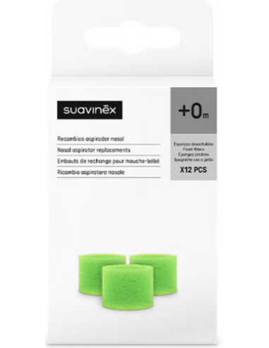 ASPIRADOR NASAL SUAVINEX 12 FILTROS DESECHABLES RECAMBIOS