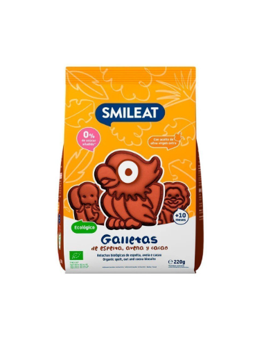 GALLETA  ESPELTA AVENA Y CACAO SMILEAT