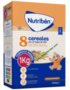 NUTRIBEN 8 CEREALES Y MIEL 1 ENVASE 1000 G