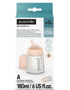 BIBERON ANTICOLICO ZERO ZERO FLUJO A +0M SUAVINEX