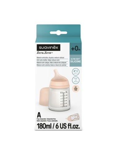 BIBERON ANTICOLICO ZERO ZERO FLUJO A +0M SUAVINEX