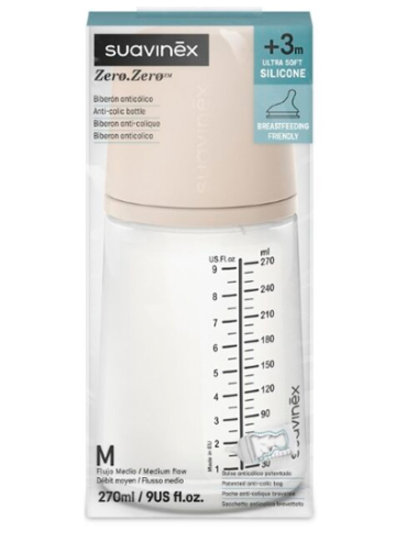 BIBERON ANTICOLICO T SILICONA SUAVINEX M 270 ML