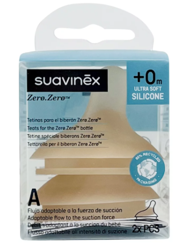 TETINA SILICONA ANTICOLICO FLUJO L SUAVINEX 0 MESES
