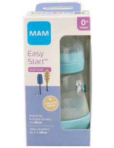 BIBERON ANTICOLICO MAM ANTICOLIC EASY START +0 MESES 1 UNIDA AZUL