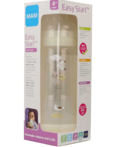 BIBERON ANTICOLICO MAM ANTICOLIC EASY START +4 MESES 1 UNIDA BLANCO