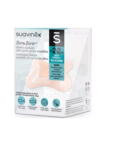CHUPETE SILICONA FISIOLOGICO SUAVINEX SX PRO ZERO-ZERO -2 -