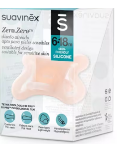 CHUPETE SILICONA FISIOLOGICO SUAVINEX SX PRO ZERO-ZERO 6 - 18 MESES 1 UNIDAD