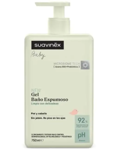 SUAVINEX PEDIATRIC GEL CHAMPU ESPUMOSO  1 ENVASE 750 ML