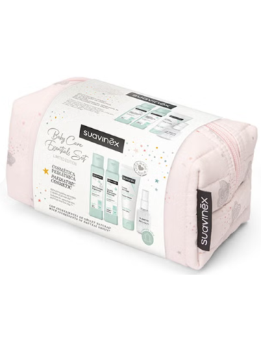 NECESER DE VIAJE BABY CARE ESSENTIAL  SET ROSA SUAVINEX
