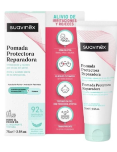 SUAVINEX POMADA PROTECTORA REPARADORA CALMANTE CON PANTENOL PARA ROZADURAS 1 TUBO 75 ML