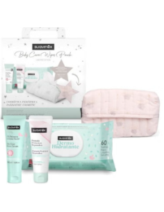 SUAVINEX BABY CARE WIPES CANASTILLA  PACK PINK