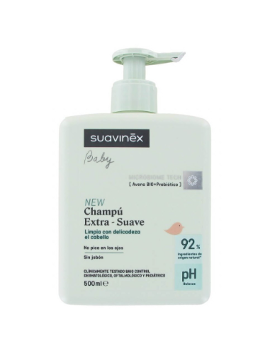 SUAVINEX BABY CHAMPU EXTRA-SUAVE 1 BOTELLA 500 ML