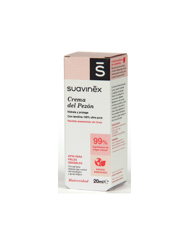 SUAVINEX CREMA CUIDADO PEZON  1 ENVASE 20 ML
